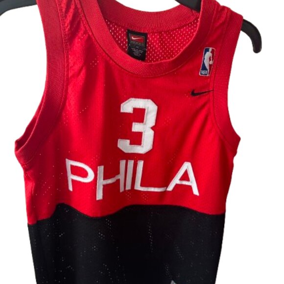 💯 Allen Iverson Retro Two-Toned 76ers Jersey - Picture 2 of 3